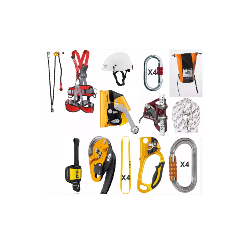kit pour travaux en hauteur - Cordiste 1e prix + corde