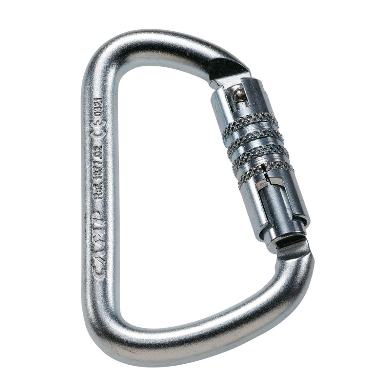 Mousqueton / connecteur CAMP D en ACIER 3 LOCK 52 kN