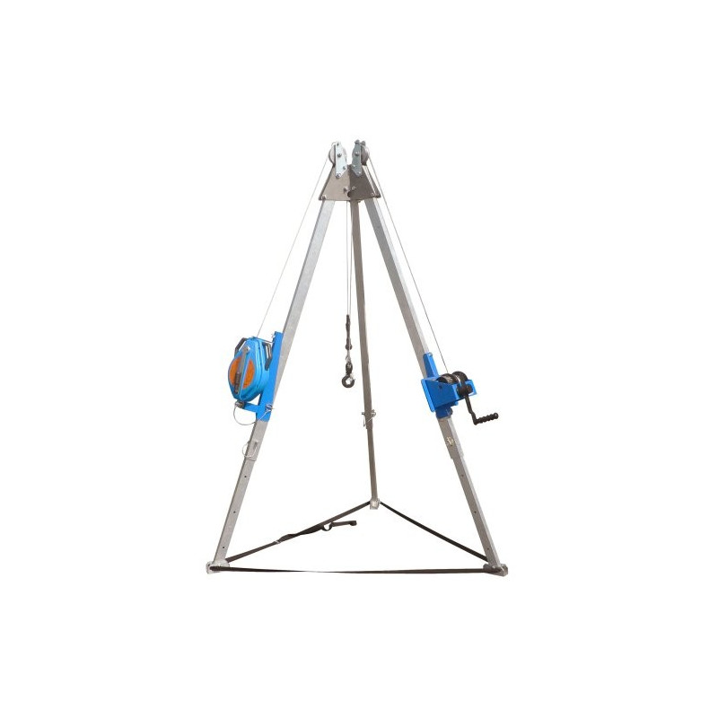 Tripode de levage Tractel avec treuil et antichute Tripode de levage Tractel avec treuil et antichute