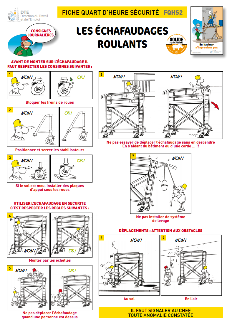 Quelles sont les règles de sécurité à respecter pour un échafaudage ? -  Securinorme